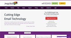 Desktop Screenshot of jangomail.com