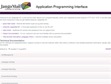Tablet Screenshot of api.jangomail.com